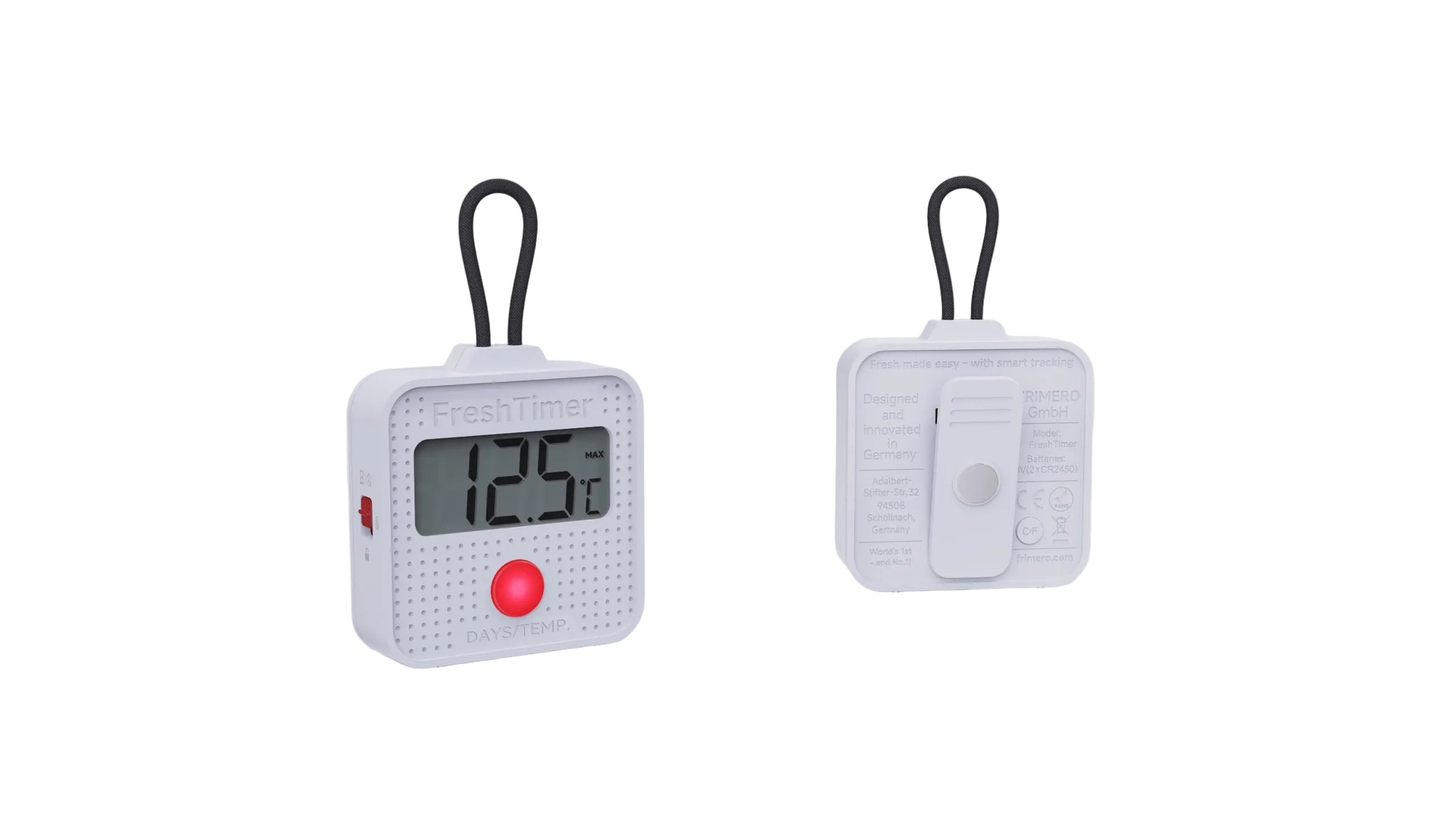 FreshTimer - Day Tracking Timer mit Count-Up und Count-Down Funktion zur Bestimmung von Tagen und Temperaturschwellen