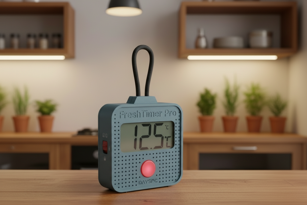 FreshTimerPro - Tracking timer with count-up or count-down function for determining days and temperature threshold notification